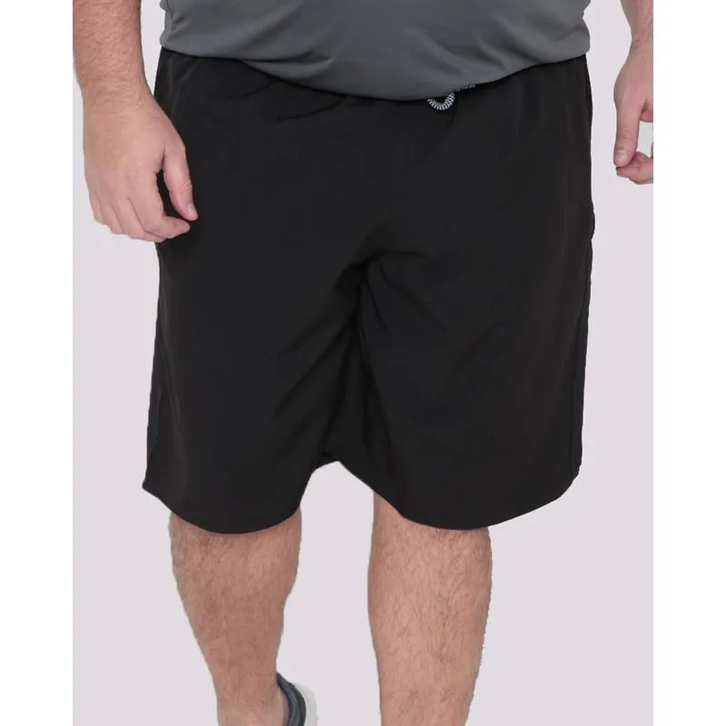Bermuda Masculina Plus Size Esportiva Preta G1