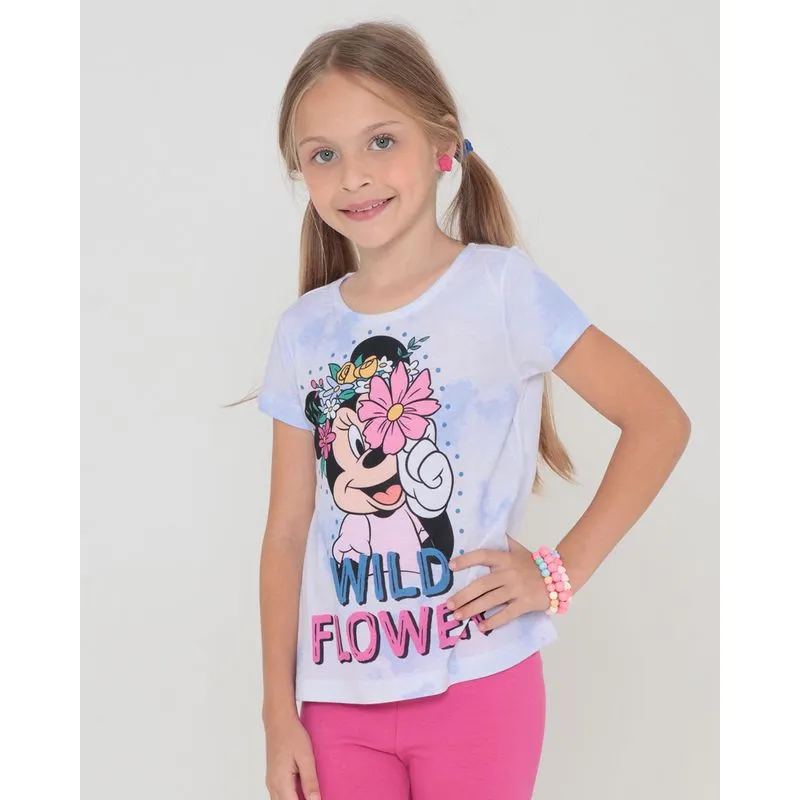 Blusa Infantil Minnie Disney Branca 6