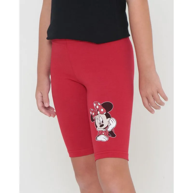 Bermuda Infantil Minnie Mouse Disney Vermelha 8