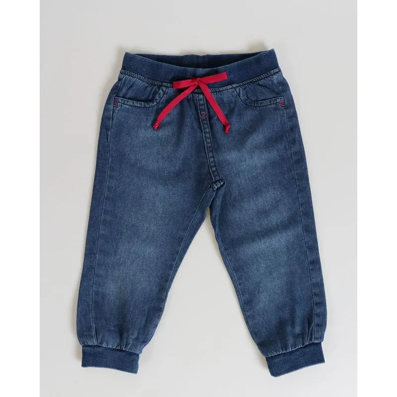 Calça Jeans Bebê Jogger Azul 2