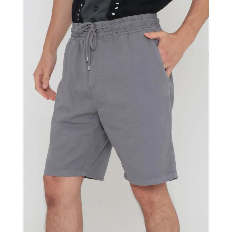Bermuda sarja com cordão Cinza P