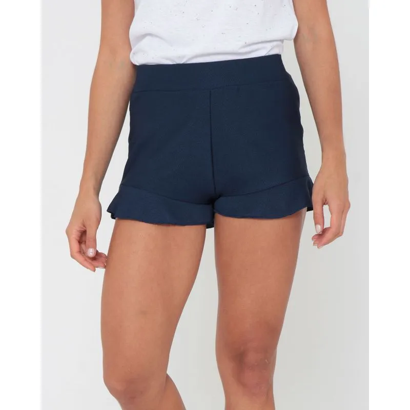 Short Feminino Com babados Azul 11151000144093UN