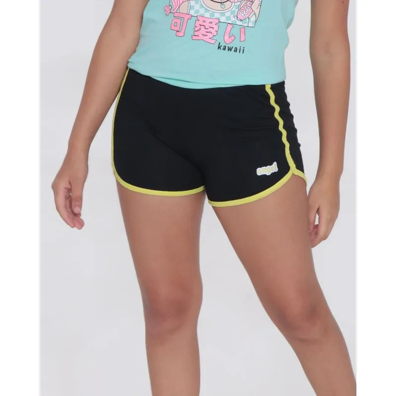Short Feminino Boxer Com Viés Preto G