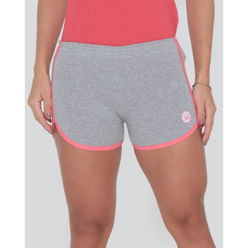 Short Feminino Boxer Viés Cinza G