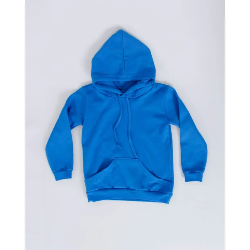 Blusão Moletom Bebê Básico Azul Médio 2