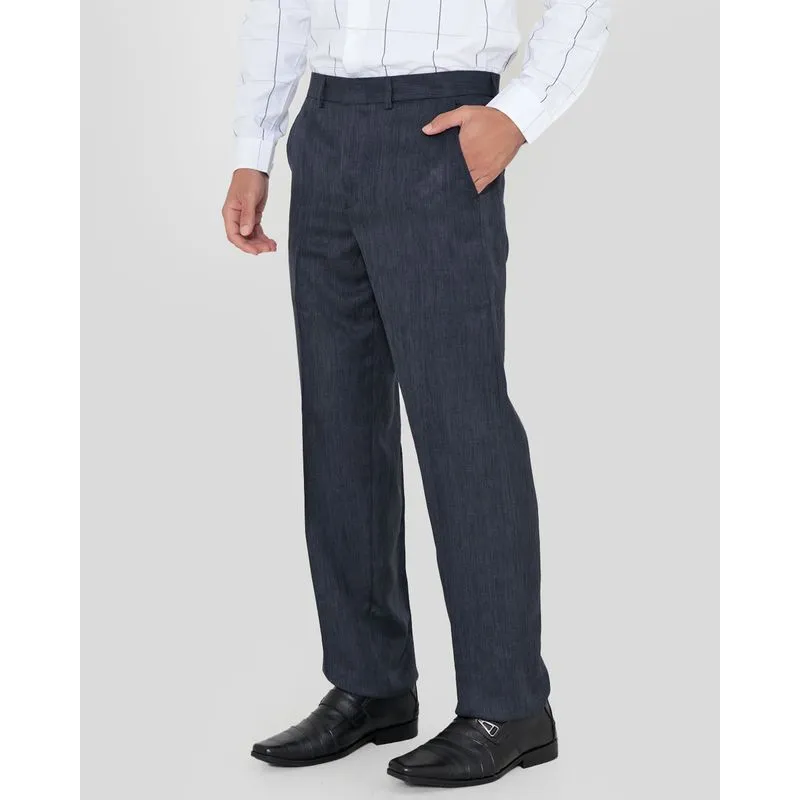 Calça Social Masculina Reta Azul Marinho 48