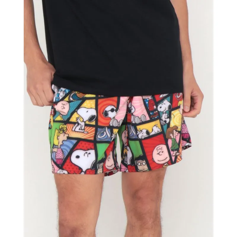 Bermuda Masculina Estampa Snoopy Gangster Colorida GG