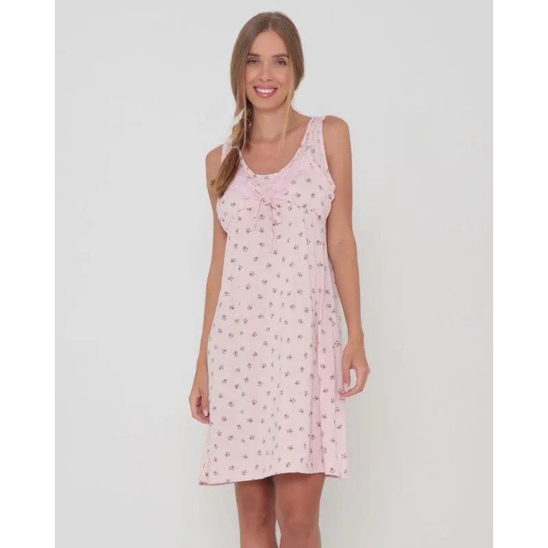 Camisola Amamentação Estampa Floral Rosa GG