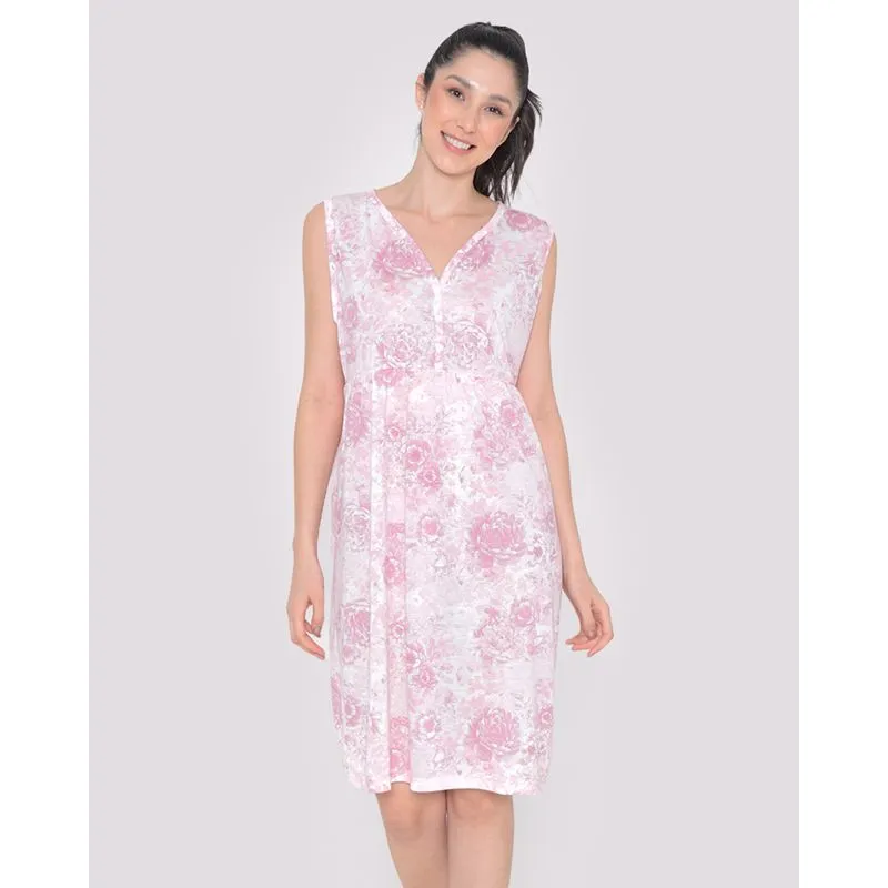 Camisola Regata Floral Rosa Claro P