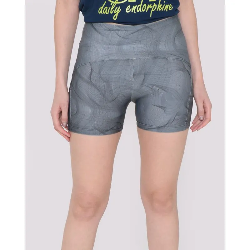 Short Feminino Fitness Ciclista Fitter Cinza G