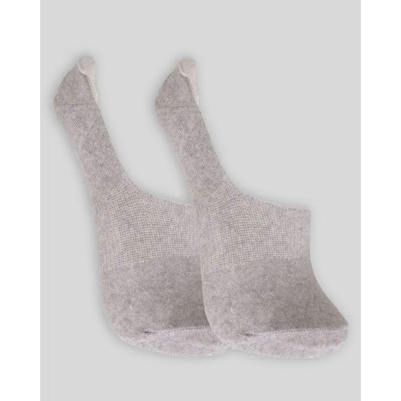 Kit Meia Masculina Invisível 2 Pares Cinza 34 A 39