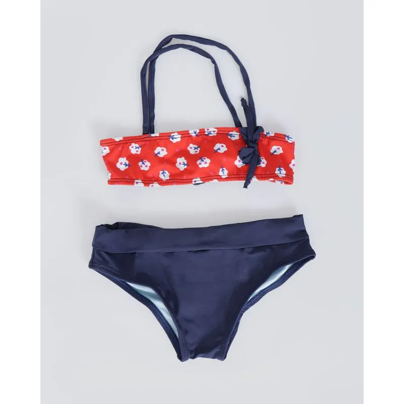 Biquíni Bebê Lacinho Alças Cruzadas Vermelho 3