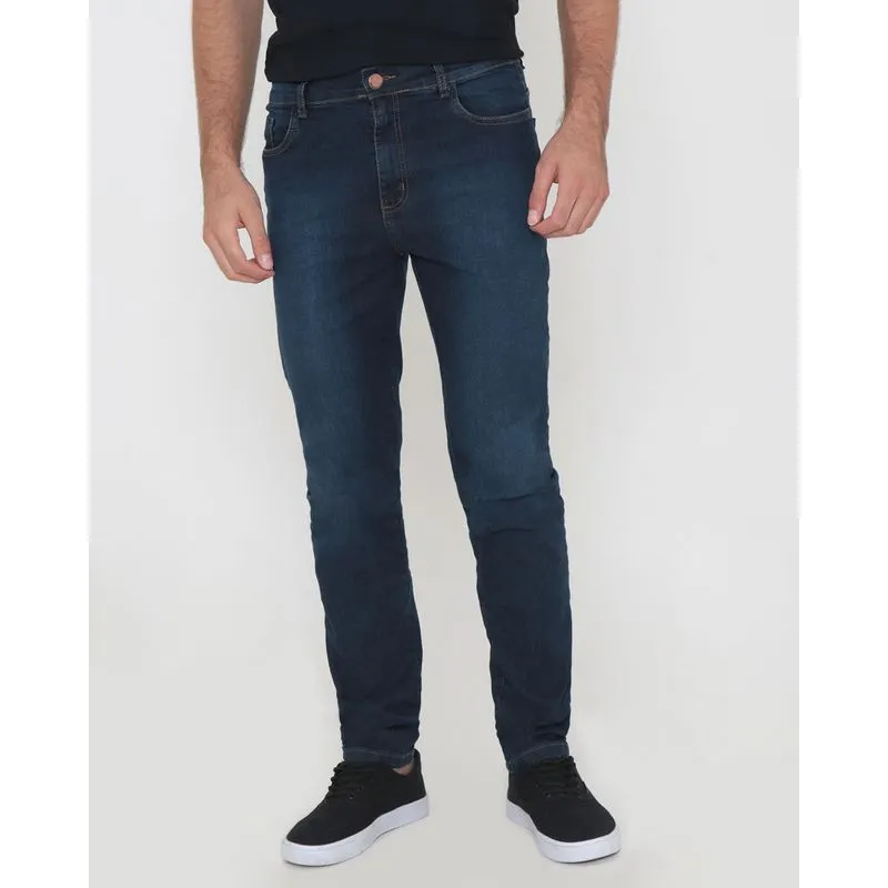 Calça Jeans Masculina Slim Azul Médio 40