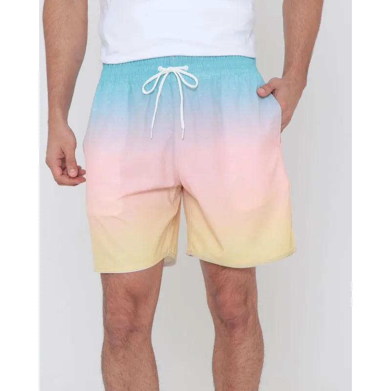 Bermuda Surf Estampa Degrade Azul Claro G