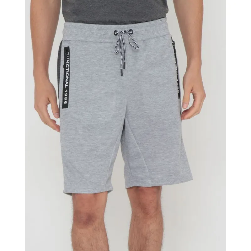 Bermuda Moletinho Masculina Com Recorte Cinza M