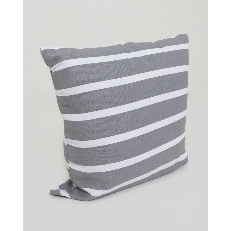 Almofada Rustica 40cm x 40cm Listrada Hedrons Cinza UN