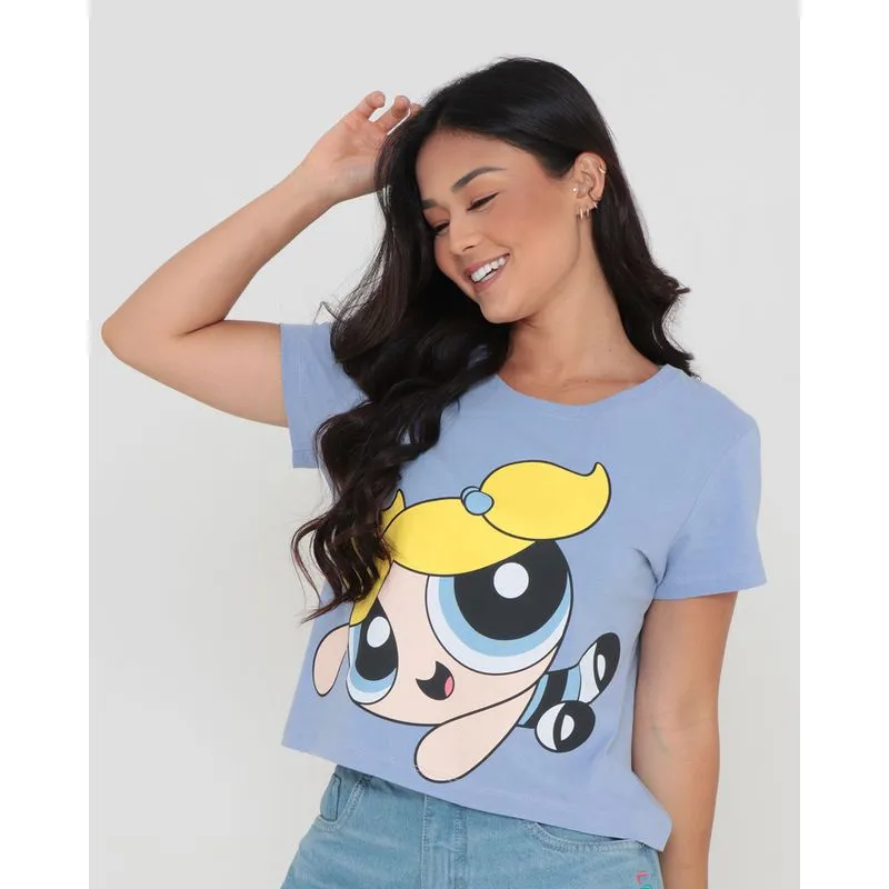 Blusa Estampa Meninas Superpoderosas Cartoon Network Lilás M