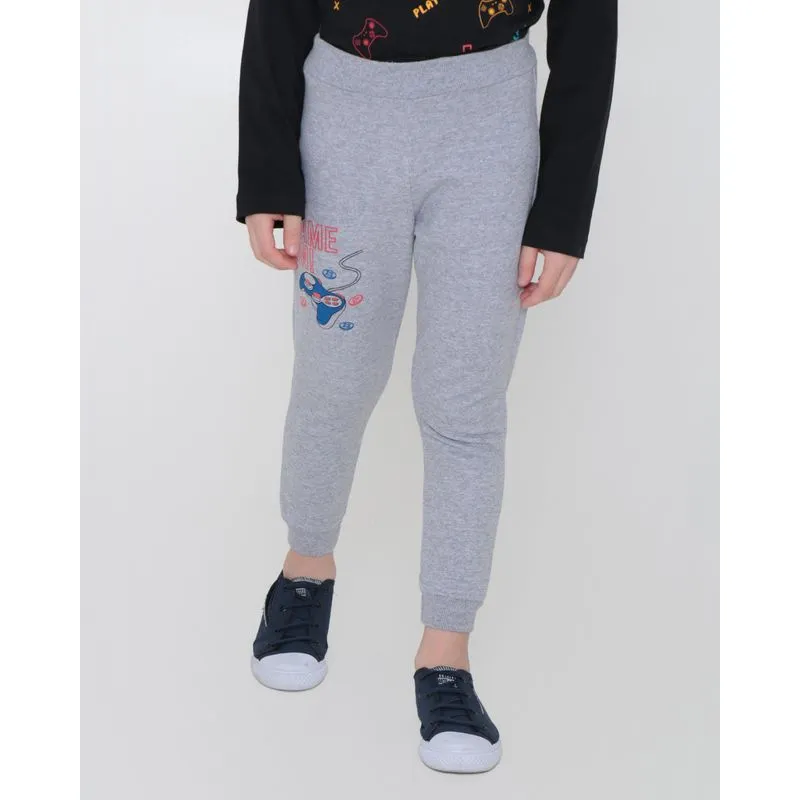 Calça Moletom Game On Jogger Cinza 8