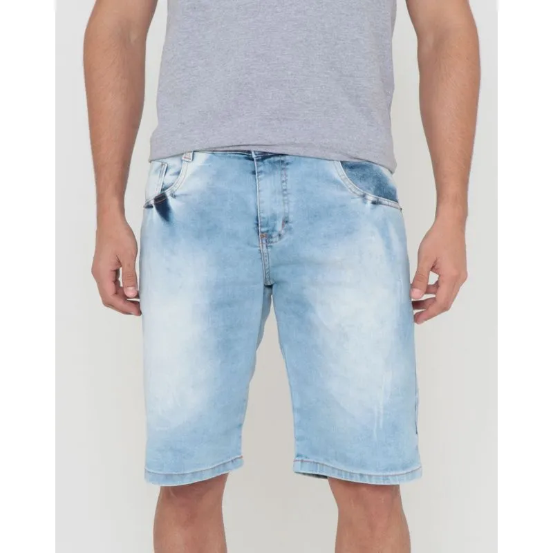 Bermuda Jeans Masculina Azul 40