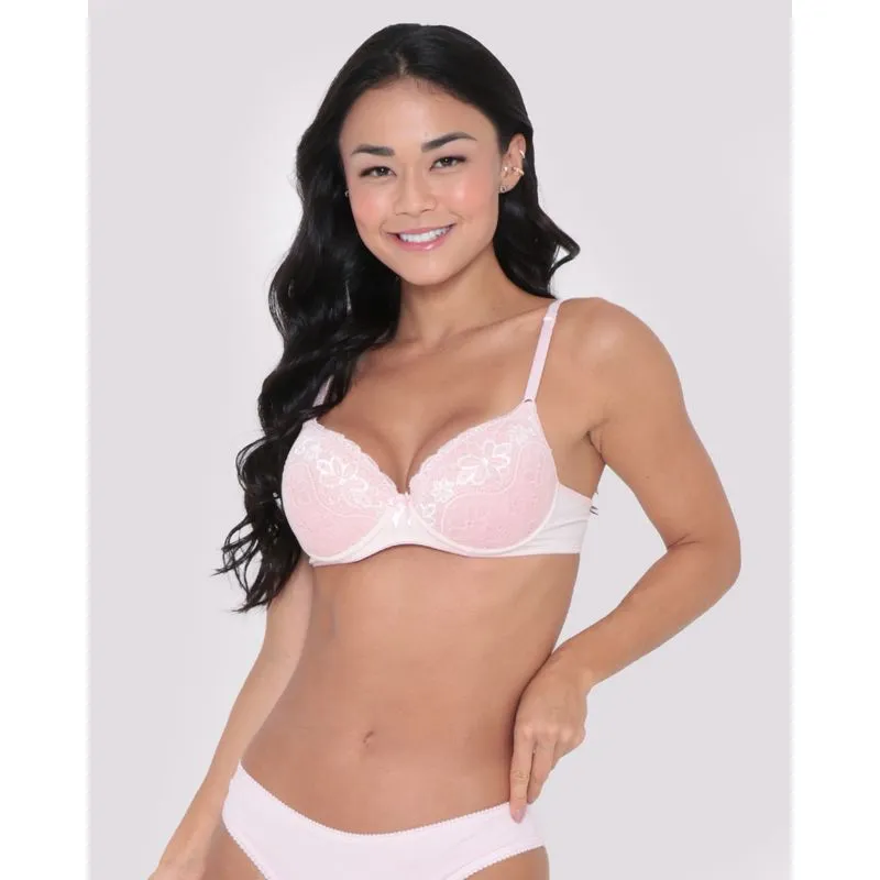 Sutiã Com Bojo Base Rosa Claro 46