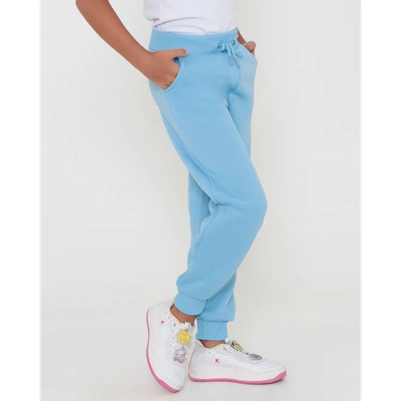 Calça Moletom Infantil Azul 8