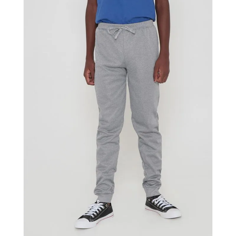 Calça Helanca Juvenil Básico Mescla Claro 10