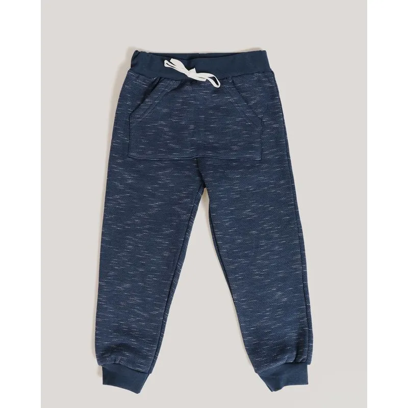 Calça Bebê de Moletom Flamê Azul Marinho 3