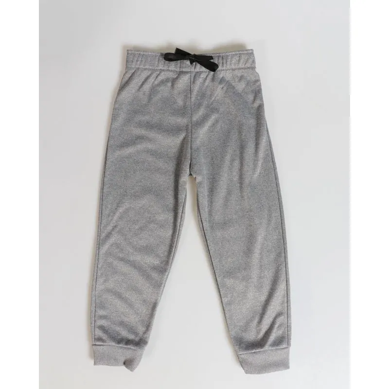 Calça Bebê Moletom Cinza 2