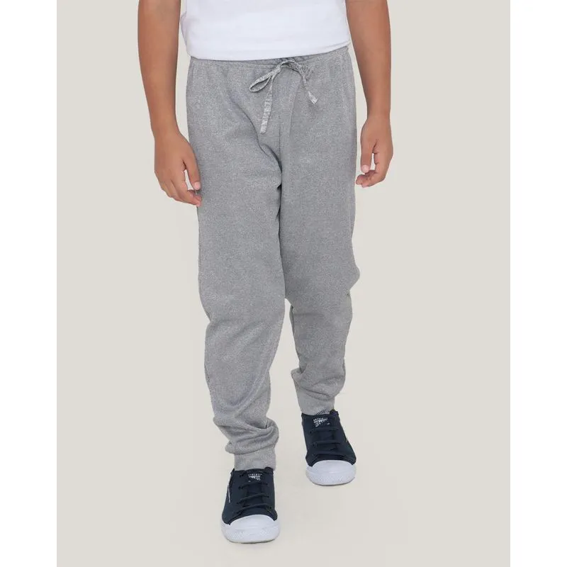 Calça Infantil Jogger Helanca Cinza 8
