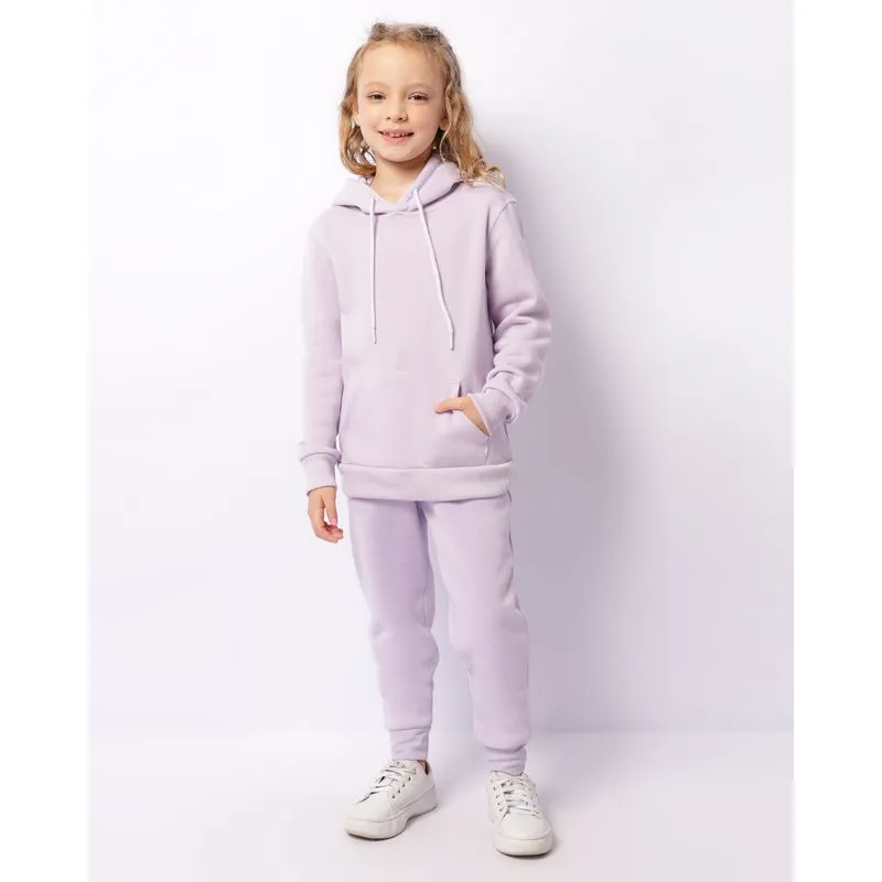 Calça Moletom Infantil Peluciada Jogger Lilás 8