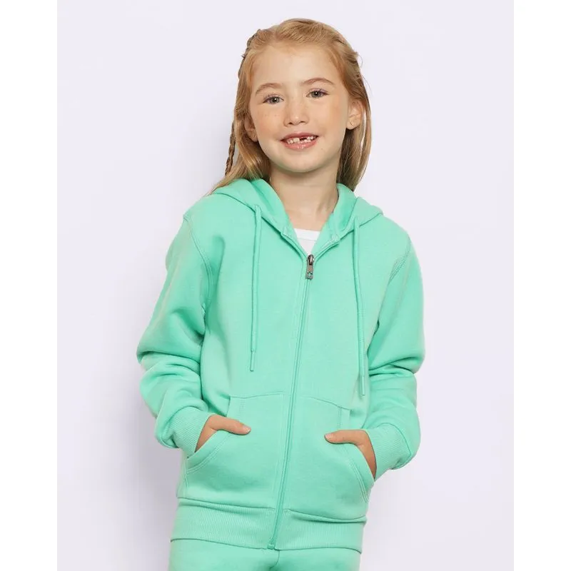 Jaqueta Moletom Infantil Com Capuz Verde 8