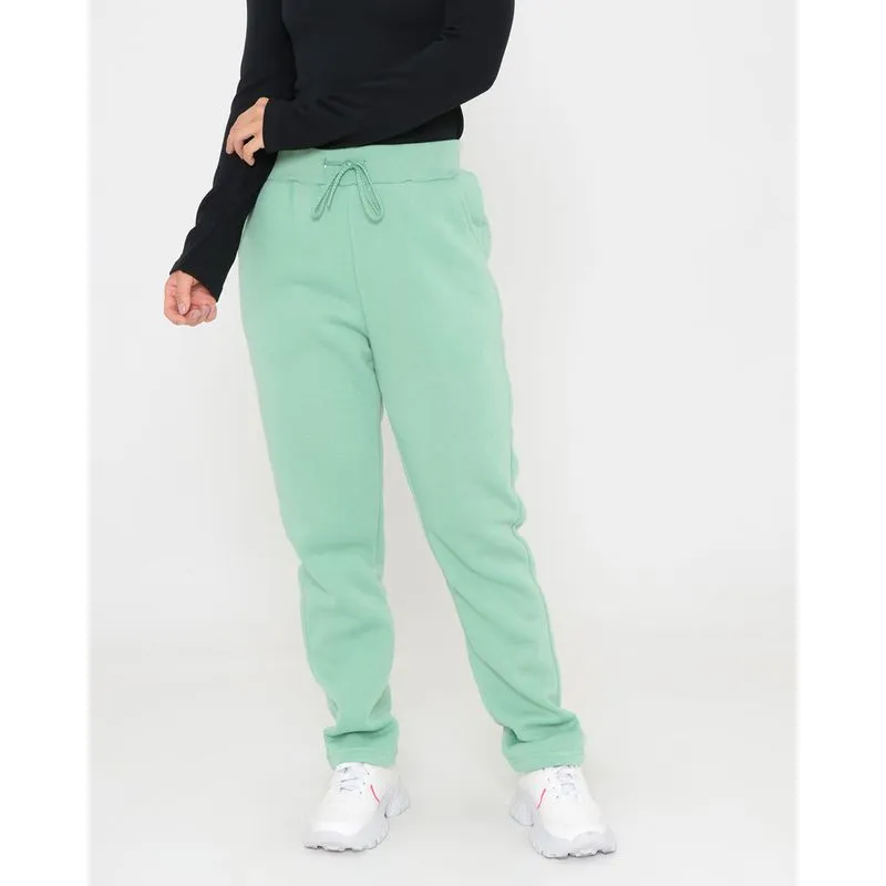 Calça Moletom Feminino Básica Verde Claro P