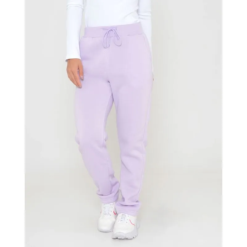 Calça Moletom Feminino Básica Lilás Claro G