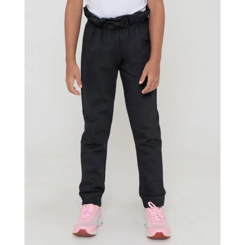 Calça Moletom Infantil Clochard Preta 8