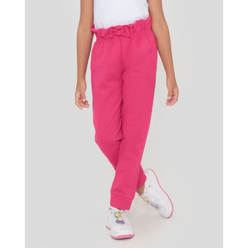 Calça Moletom Infantil Clochard Rosa 6