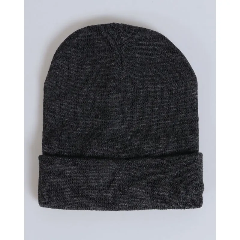 Gorro Básico Masculino Tricô Cinza M