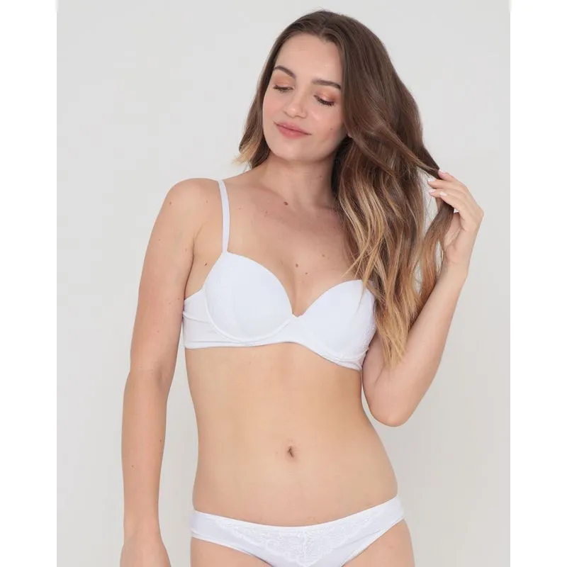 Sutiã Avulso Base Com Renda Branco 44