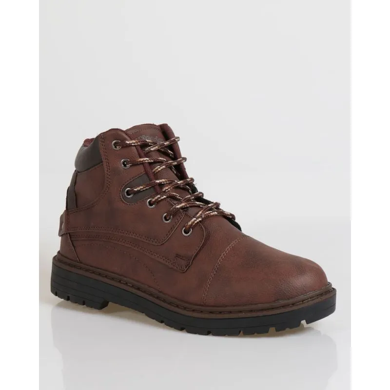 Bota Masculina Cano Curto Adventure Marrom 44