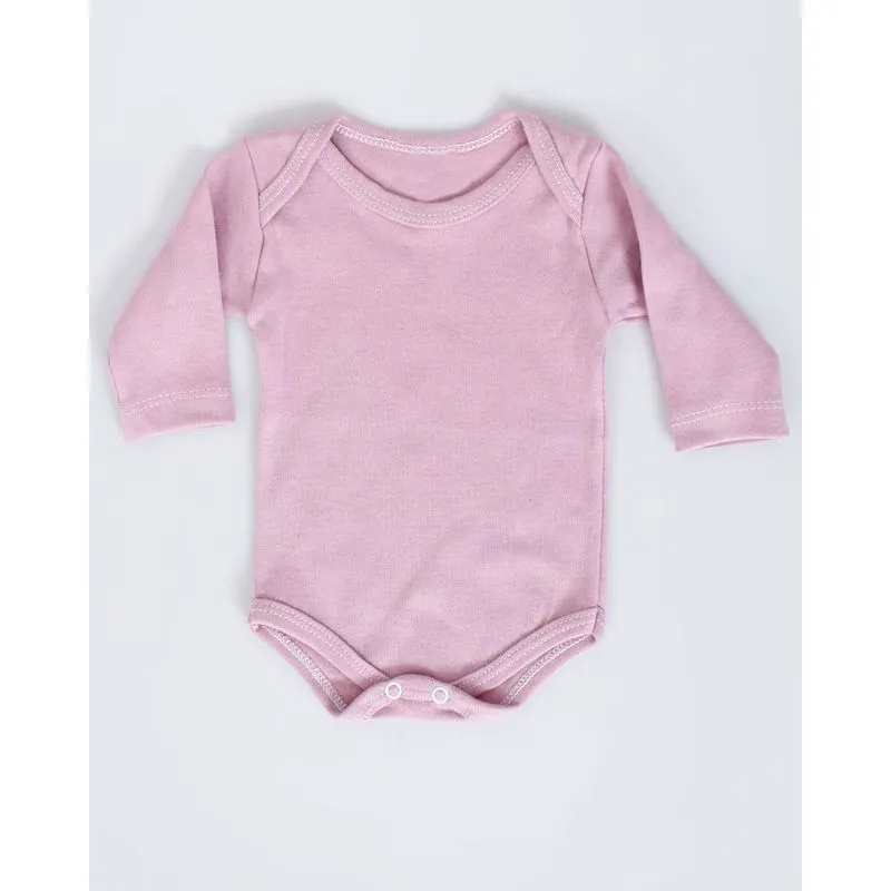 Body Bebê Manga Longa Básico Lilás Médio P