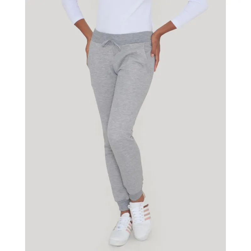 Calça Moletom Feminina Básica Jogger Cinza Clara G