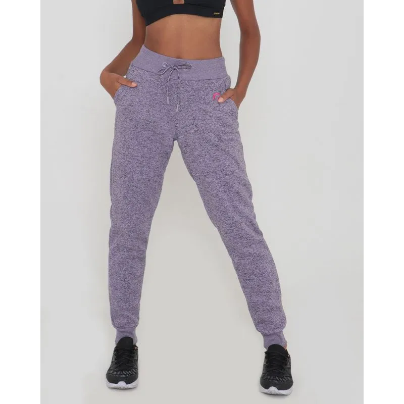 Calça Fitness Jogger Moletom Fitter Lilás M