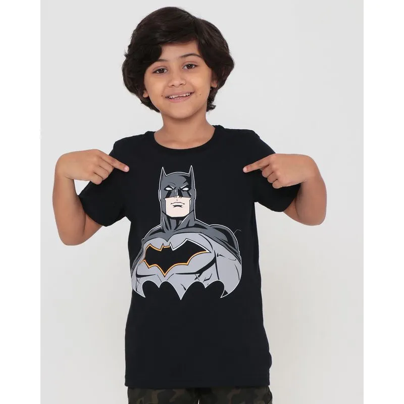 Camiseta Infantil Batman Liga da Justiça Preta 12