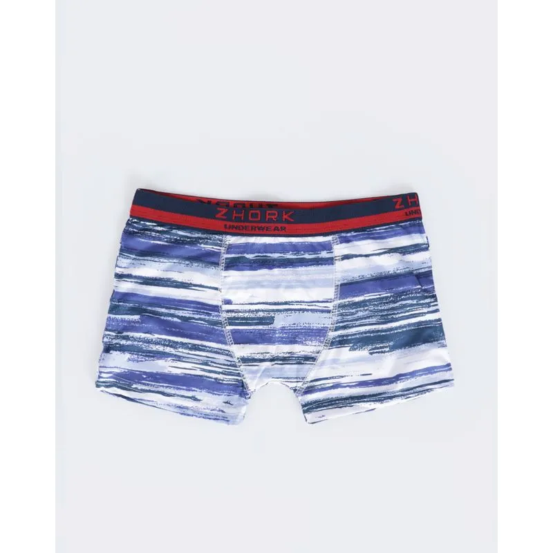 Cueca Juvenil Boxer Estampa Azul 14