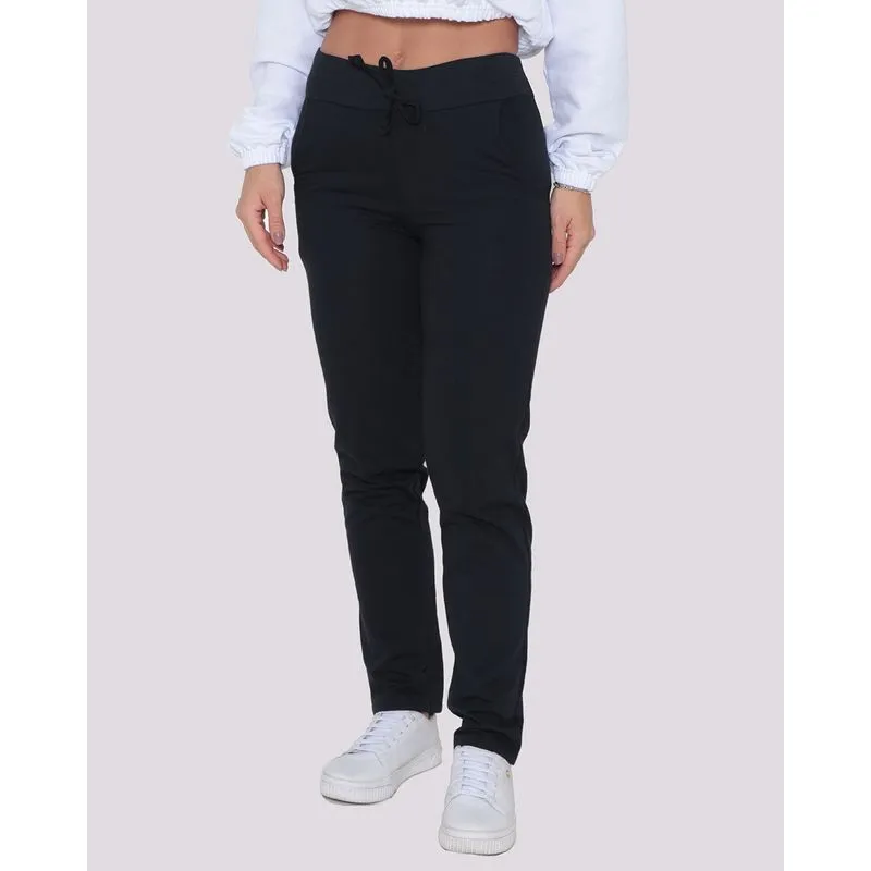 Calça Moletom Feminina Básica Reta Preta G