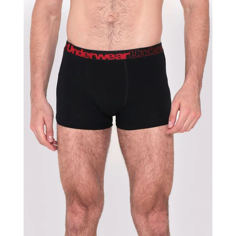 Cueca Boxer Algodão Preto M