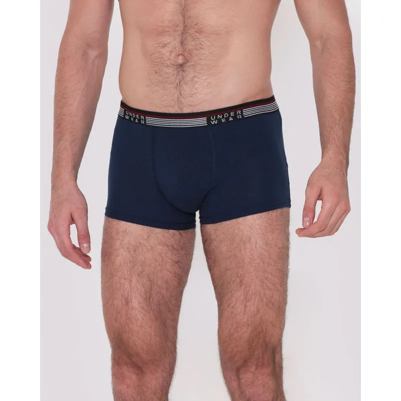 Cueca Boxer Algodão Marinho GG