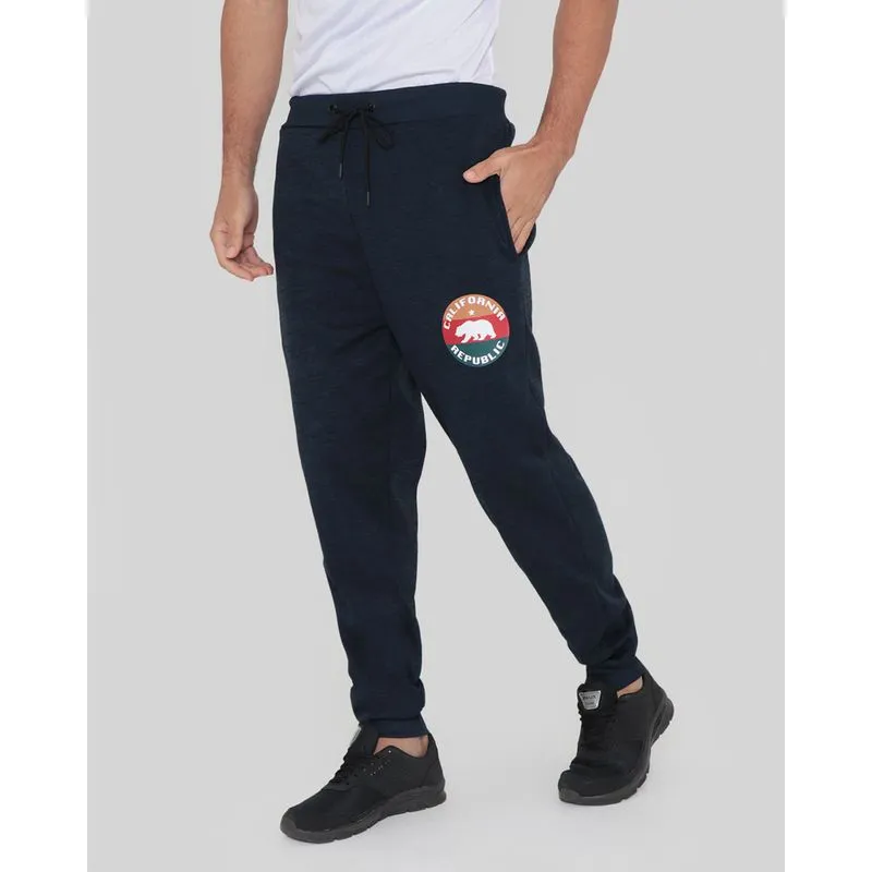 Calça Moletom Masculina Jogger Esportiva Califórnia Marinho G