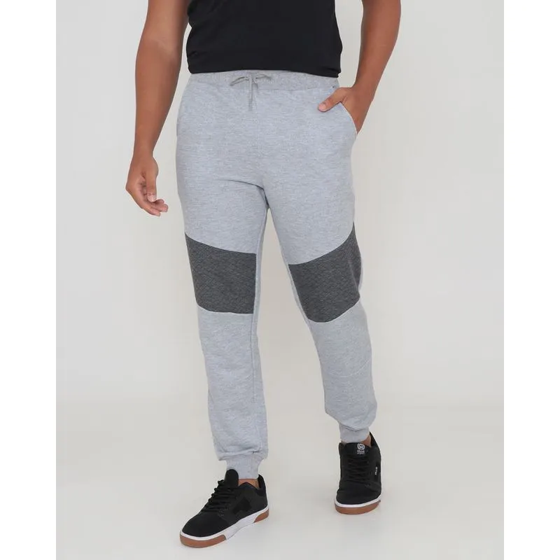 Calça Masculina Jogger Moletinho Cinza GG