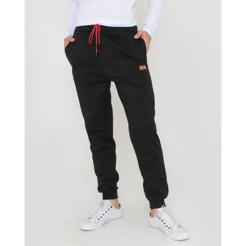 Calça Moletom Masculina Jogger Preta GG