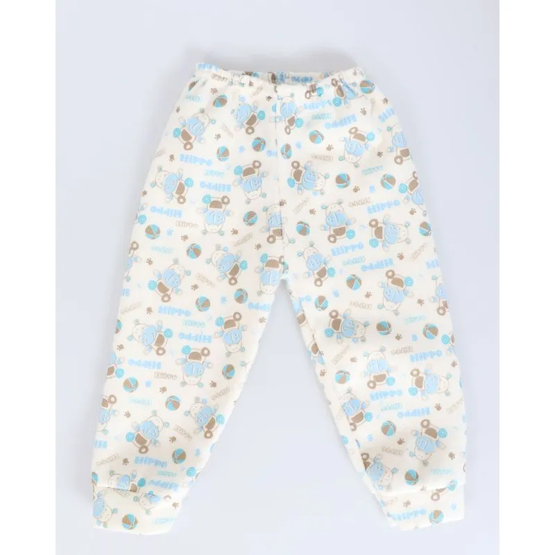 Calça Bebê Soft Estampa Ursinho Bege 2